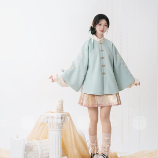 短衫 明制圆领短袄弓袋袖 马面裙秋冬原创汉服 梦湖之镜 无贰集