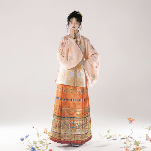 无贰集原创织金比甲复原明制汉服