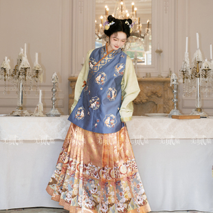 汉服套装 无贰集 原创明制交领短比甲马面裙春款 吉狸奴 元