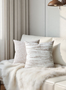 默色空间小香风质感双面抱枕轻奢客厅沙发靠垫酒店民宿高级感揽枕