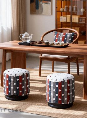 默色空间缤纷梦境茶室凳原创设计布艺化妆凳高克重圈绒摩登梳妆凳