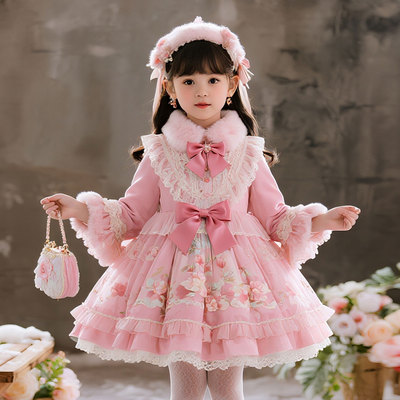 儿童连衣裙洛丽塔女童生日公主裙
