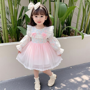 女童连衣裙春装2026新款儿童洋气公主裙小女孩超好看日常可穿裙子