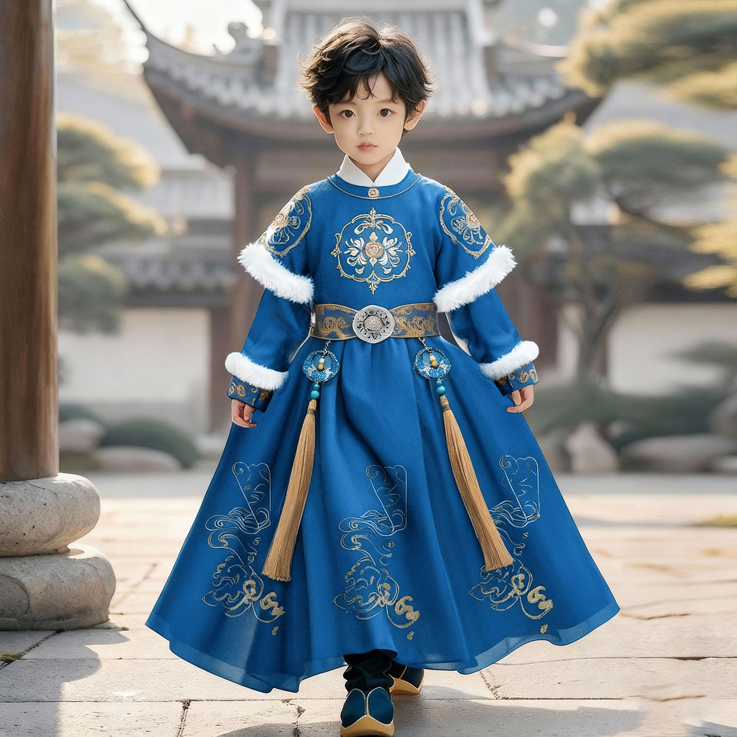 汉服男童新中式冬装儿童中国风唐装古风拜年服小男孩帅气国学古装,童装/婴儿装/亲子装,唐装,淘宝优惠券,粉丝福利购,淘宝优惠卷