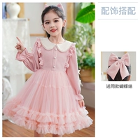 103 Pink [хлопок] фавориты и отправьте ту же зажим для волос с луком