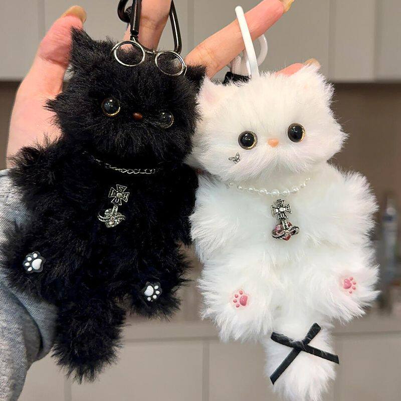 成品免做可爱猫咪毛绒挂件钥匙扣