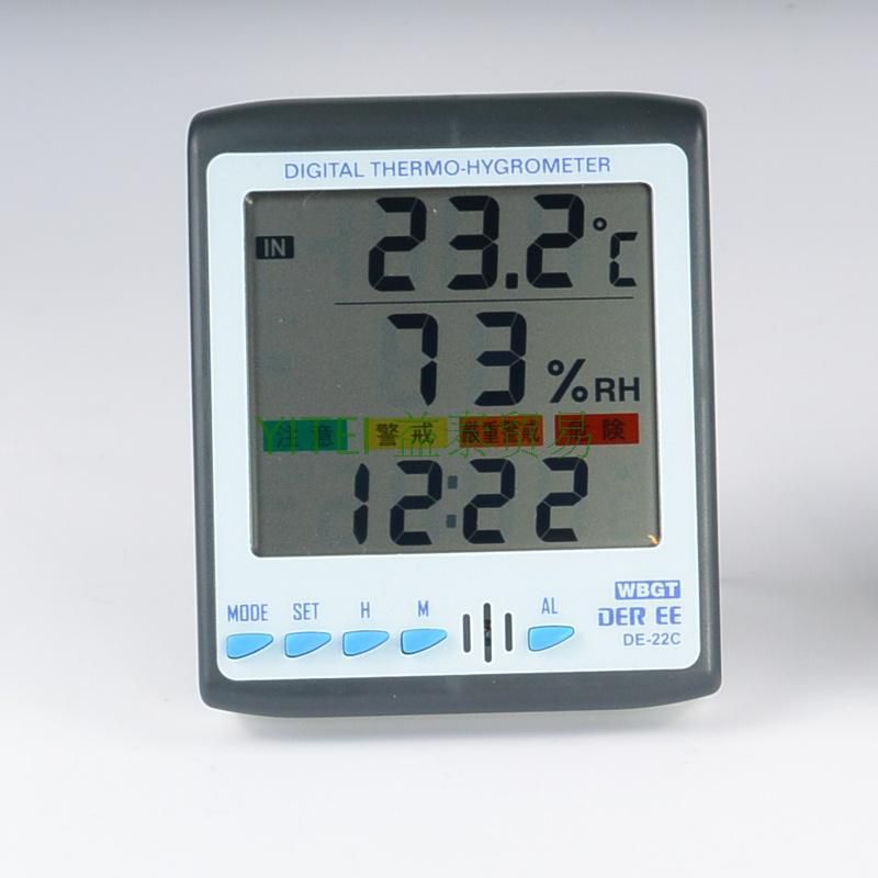 台湾得益DE-22C热指标热压力（Heat Stress Index）温湿度测试器