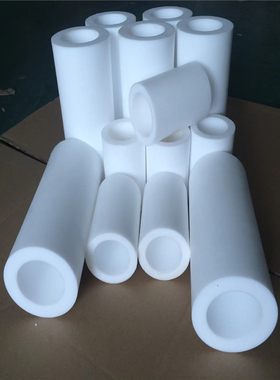 进口白色ptfe+gf15 铁氟龙加玻纤管 F4B聚四氟管GF30%棒加工定制