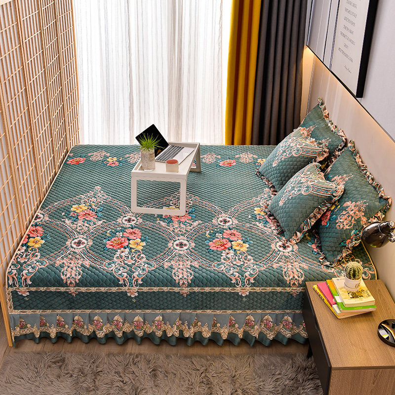 可定制水晶绒榻榻米床盖床单防滑夹棉农村大炕罩炕盖铺炕垫子专用