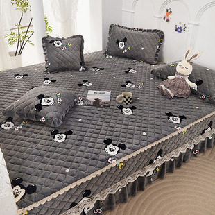 冬季牛奶绒榻榻米床盖专用床单绒炕罩专用床单炕单防滑加厚可定制