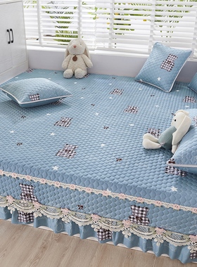 四季通用榻榻米垫子床盖专用农村炕单床单东北土炕夹棉防滑可定制