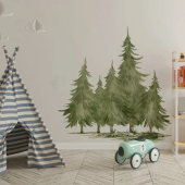 北欧ins风松树不透明布纹大型出租房墙面翻新美化墙布贴花