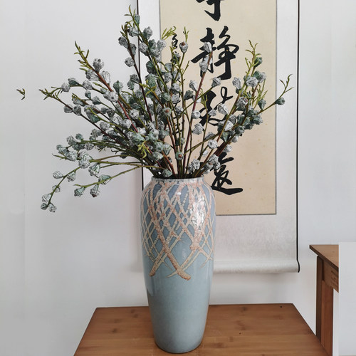插尤加利果陶瓷鲜花瓶