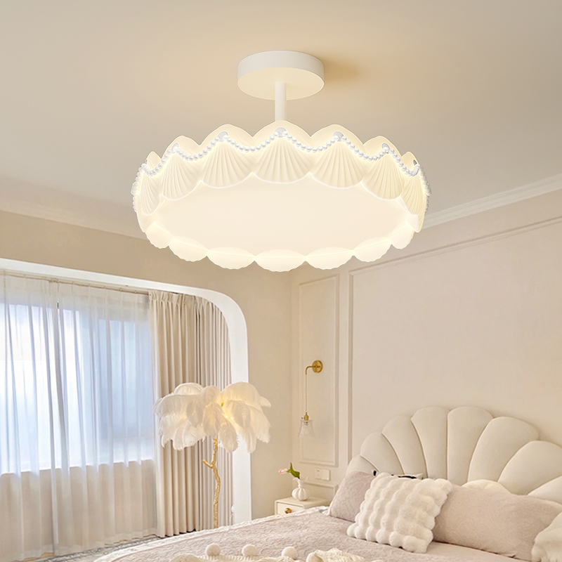 卧室灯现代简约奶油风2025新款吸顶灯法式公主风房间灯具170323