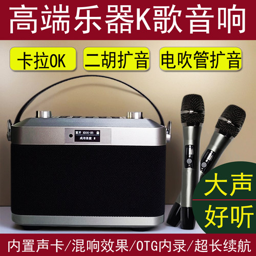 电吹管二胡乐器户外K歌无线音响