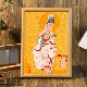 观世音菩萨画像佛堂玄关相框装 饰挂画背景墙摆件平安桌面摆台送礼