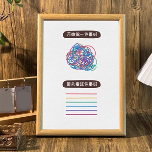 开始做一件事桌面治愈系相框高能量摆台激励自己墙面送礼装饰挂画