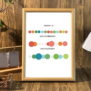 关注好的部分桌面治愈系相框鼓励聚焦自己高能量摆台墙面装饰挂画