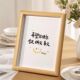 希望快乐摆台摆件书法学生励志相框创意毕业桌面礼物文字木质情侣