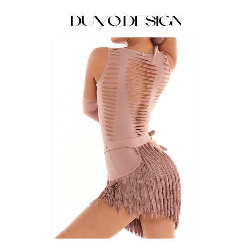 012切割背心连体上衣拉丁舞服