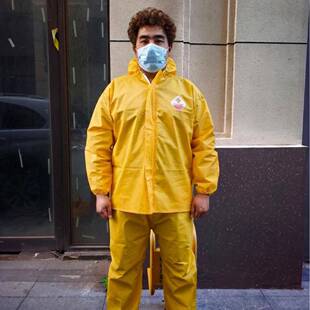 分体式化学防护服C级防腐蚀耐酸碱C级危险品运输实验室工作服