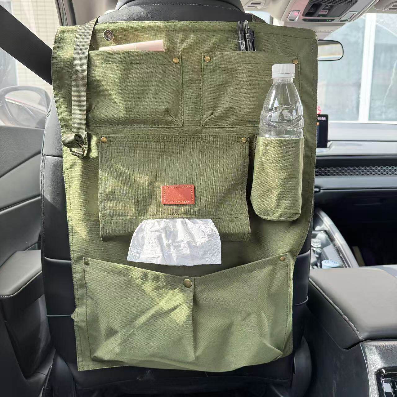 汽车椅背收纳袋大容量耐磨座椅储物袋自驾游汽车收纳房车拓展收纳