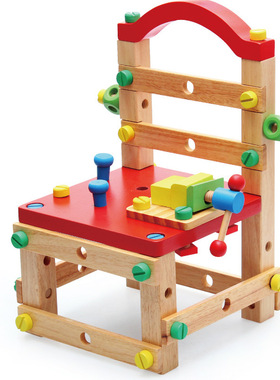 榉木智慧拆装工作椅FX07儿童创意多功能DIY动手组合玩具2.1