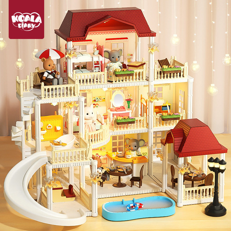 过家家儿童玩具女孩公主城堡别墅房子生日礼物女童娃娃屋仿真房间