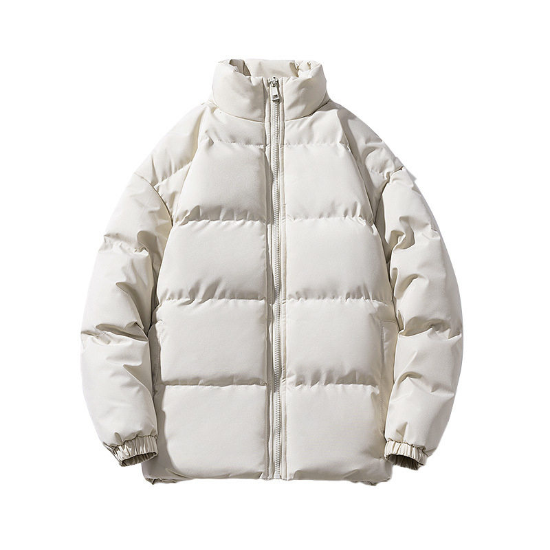 纯色棉服男立领2025冬季新款男士简约运动青年保暖御寒棉衣外套潮