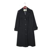 混羊绒羊毛大衣外套 vintage日本制 高端中古复古毛领毛呢中长款