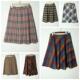 女伞裙包臀半身裙 古着Vintage日系秋冬季 羊毛毛呢中长款 瑕疵链接