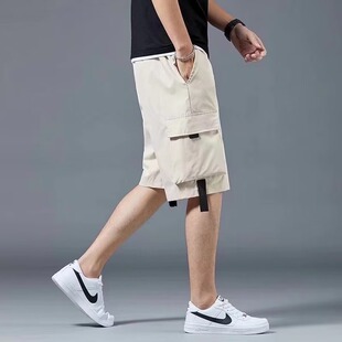 裤 超薄工装 休闲运动五分裤 潮牌ins宽松外穿沙滩裤 短裤 中裤 男夏季