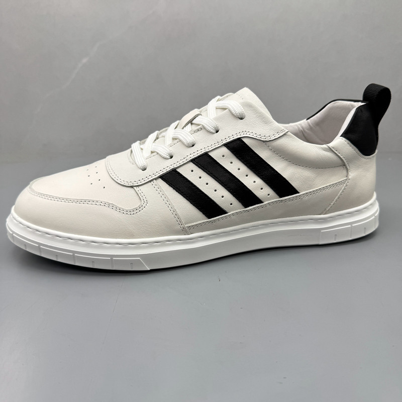 真皮男鞋轻便软底小白鞋休闲板鞋