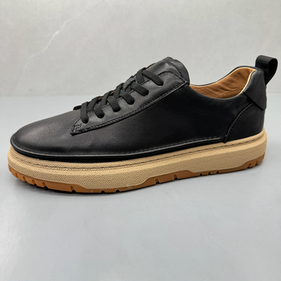 真皮男鞋夏季休闲鞋复古百搭板鞋