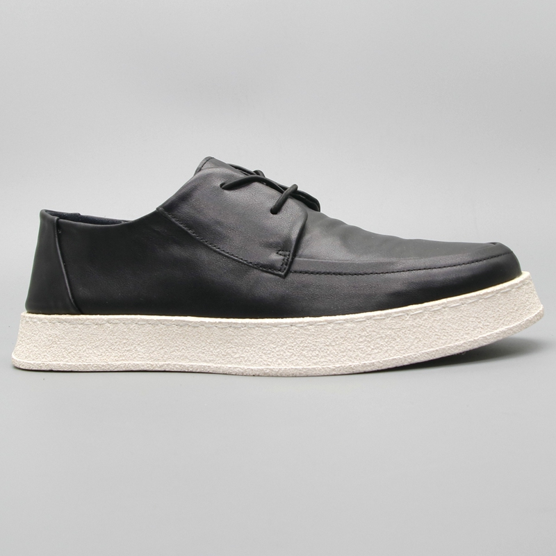 透气板鞋百搭小白鞋真皮厚底