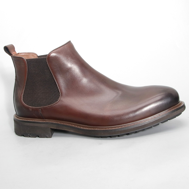 复古短靴固特异马丁靴马皮水洗