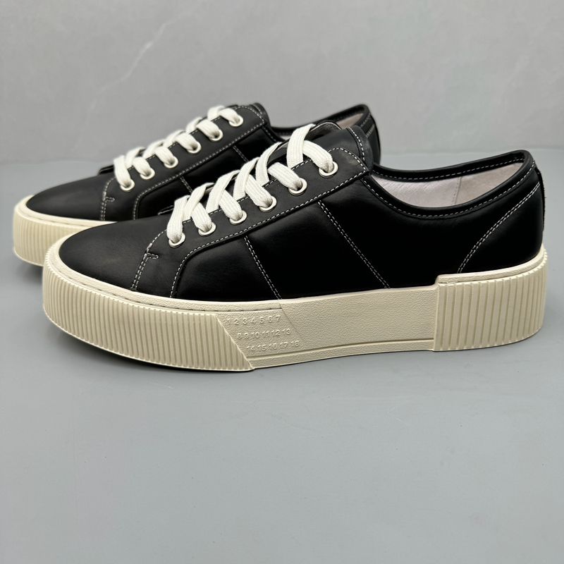 透气百搭板鞋真皮运动休闲鞋厚底