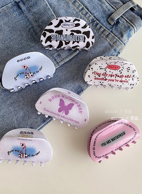 甜酷辣妹8cm夏季百搭抓夹头发夹子后脑勺头饰发夹2023新款鲨鱼夹