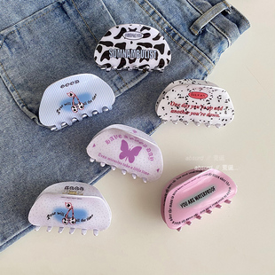 甜酷辣妹8cm夏季百搭抓夹头发夹子后脑勺头饰发夹2023新款鲨鱼夹