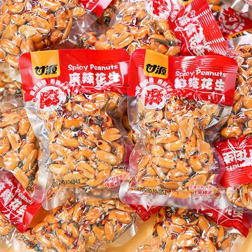 甘源多口味花生椒盐香辣味花生独立小包装炒货下酒菜零食休闲小吃