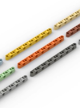 【50g】71710国产积木小颗粒散件科技零件机械配件1x15转向厚连杆