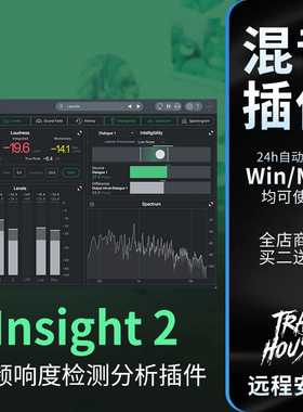 iZotope Insight 2 音频响度计量测频谱分析插件后期制作混音监测
