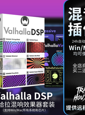 新版Valhalla DSP瓦哈拉混响延迟全套10个插件后期混音效果器编曲