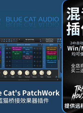 蓝猫桥接Blue Cats PatchWork插件PT桥接工具效果器Win/Mac包安装