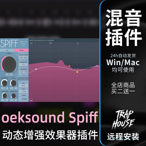 Spiff瞬态控制混音效果器插件