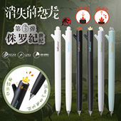 禾硕028消失 恐龙扭扭学生低重心CS头双珠速干0.5旋转解压中性笔