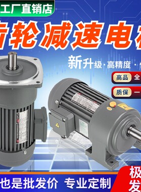 专业定制减速电机三相立式卧式减速器750w100w变速箱齿轮减速机