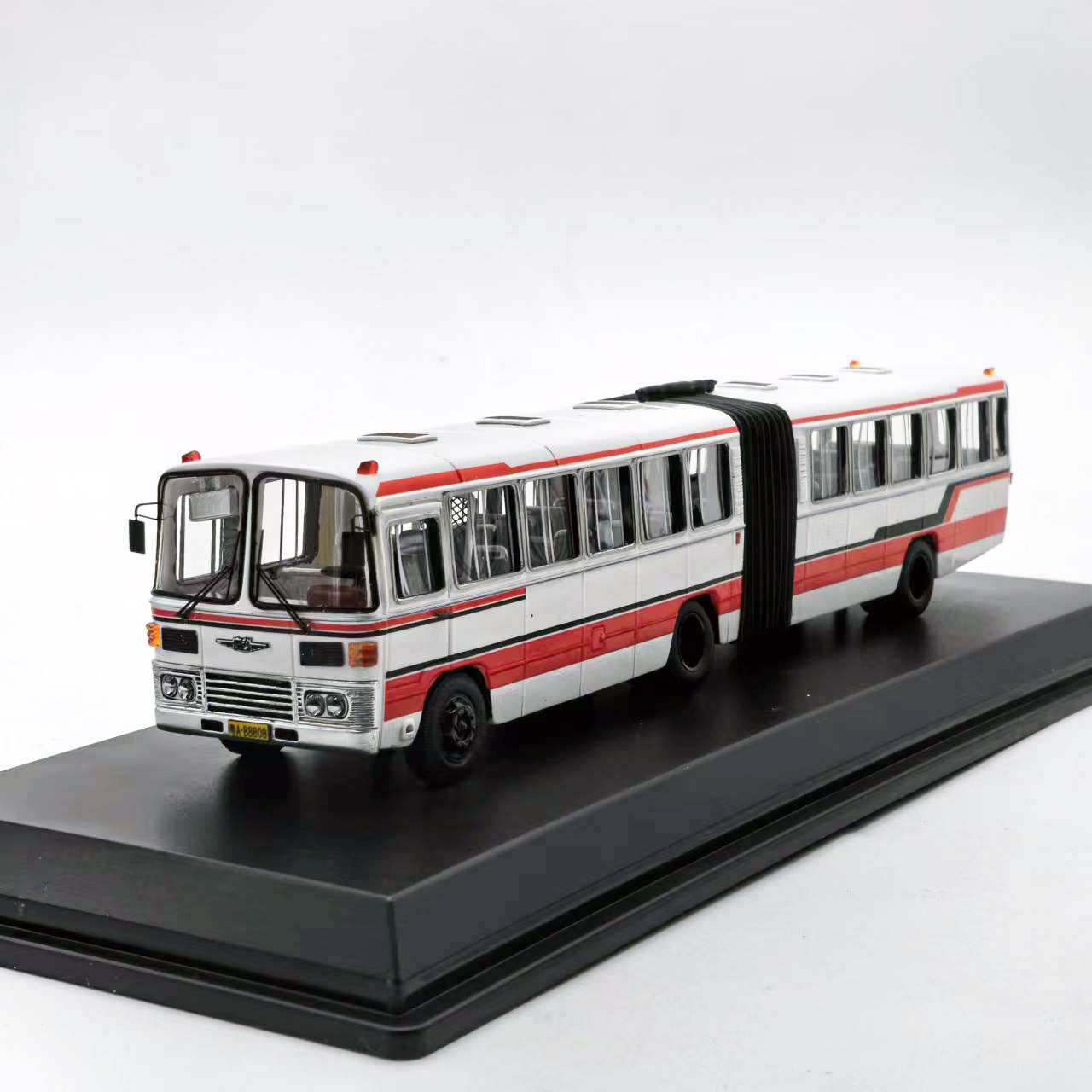 1:76广州公交车模型gz662广汽大通道铰接车1路公共汽车巴士6142e