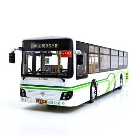 1：43 上海公交玩具车 万象大宇公交模型新款合金巴士36路116世博