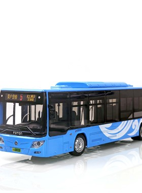 1:43 北京公交模型福田客车祥云单机5路82路新能源BJ6123定制